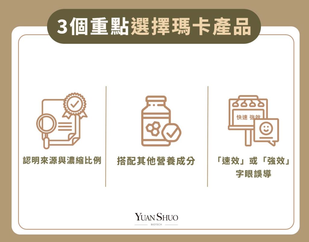 3個重點選擇瑪卡產品